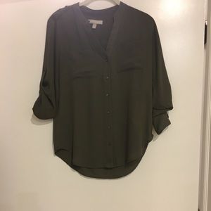 Olive green blouse